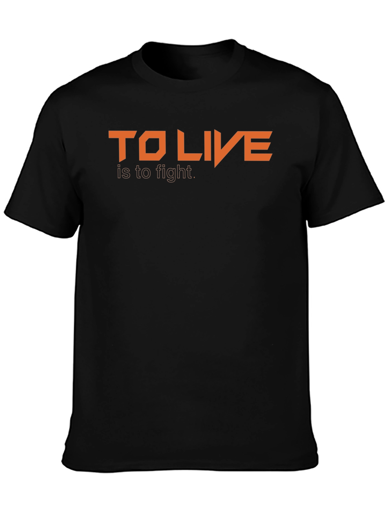 To Live is to Fight Graphic Tee - Black
