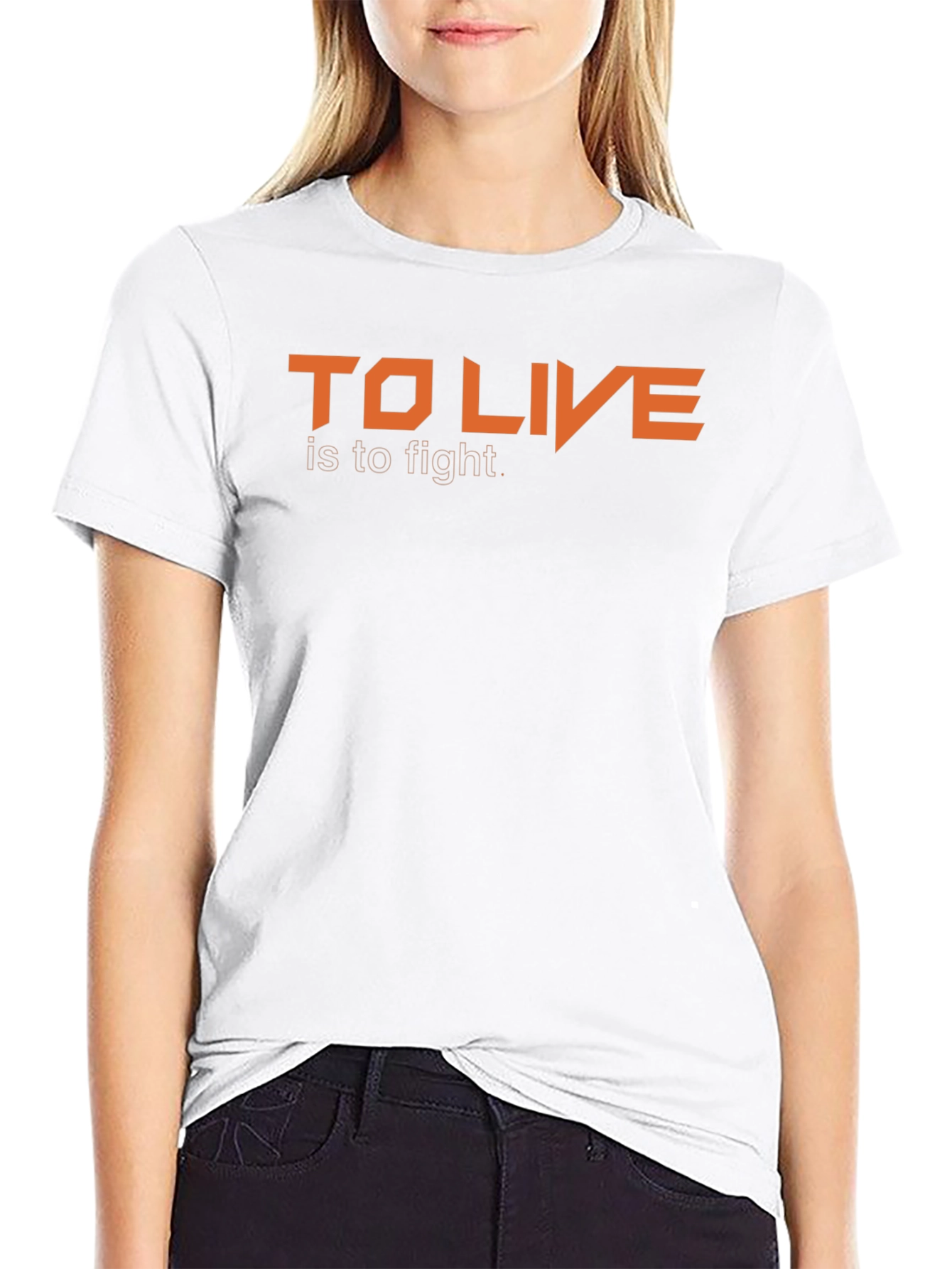 To Live is to Fight Graphic Tee - Black