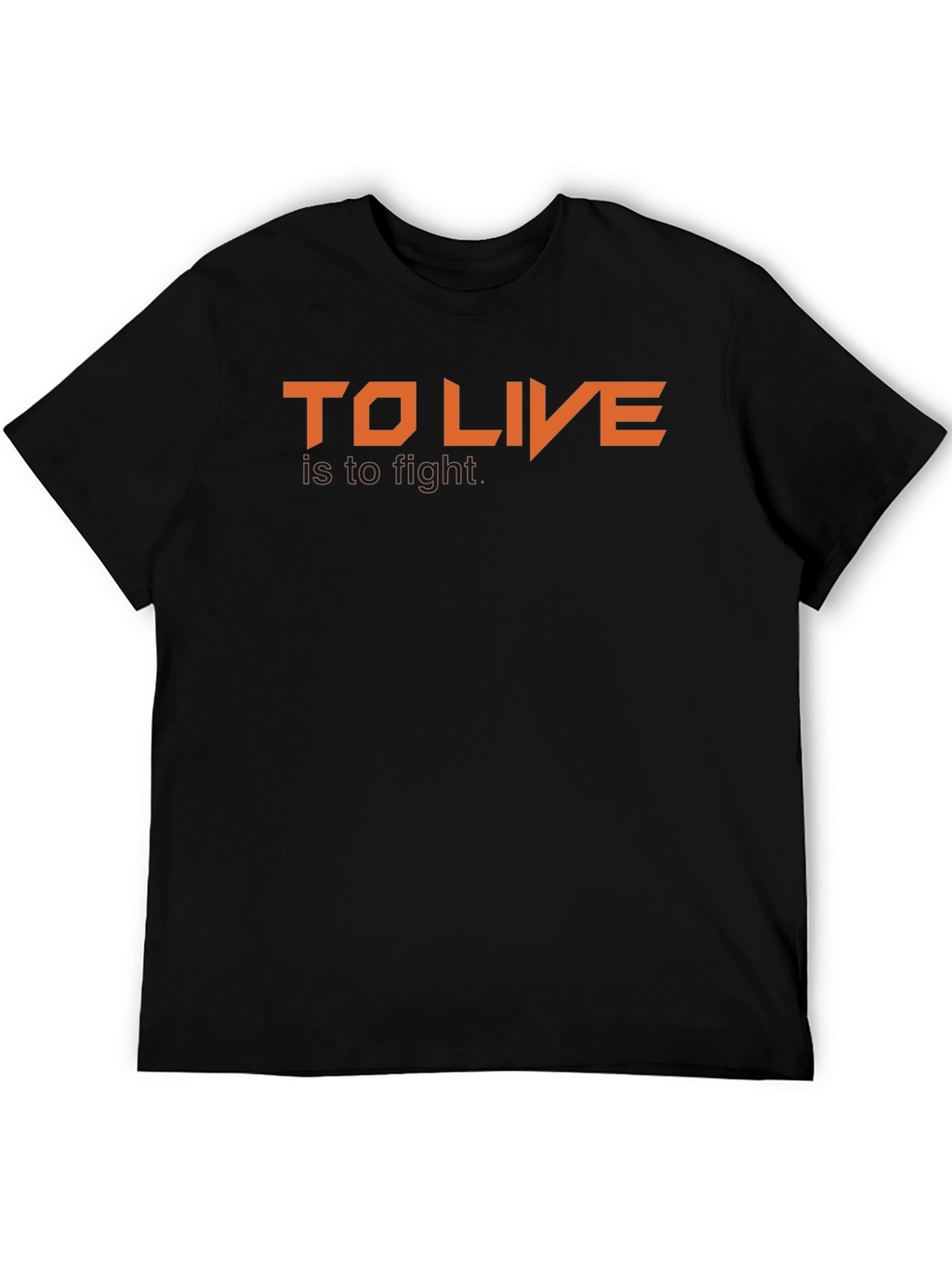 To Live is to Fight Graphic Tee - Black
