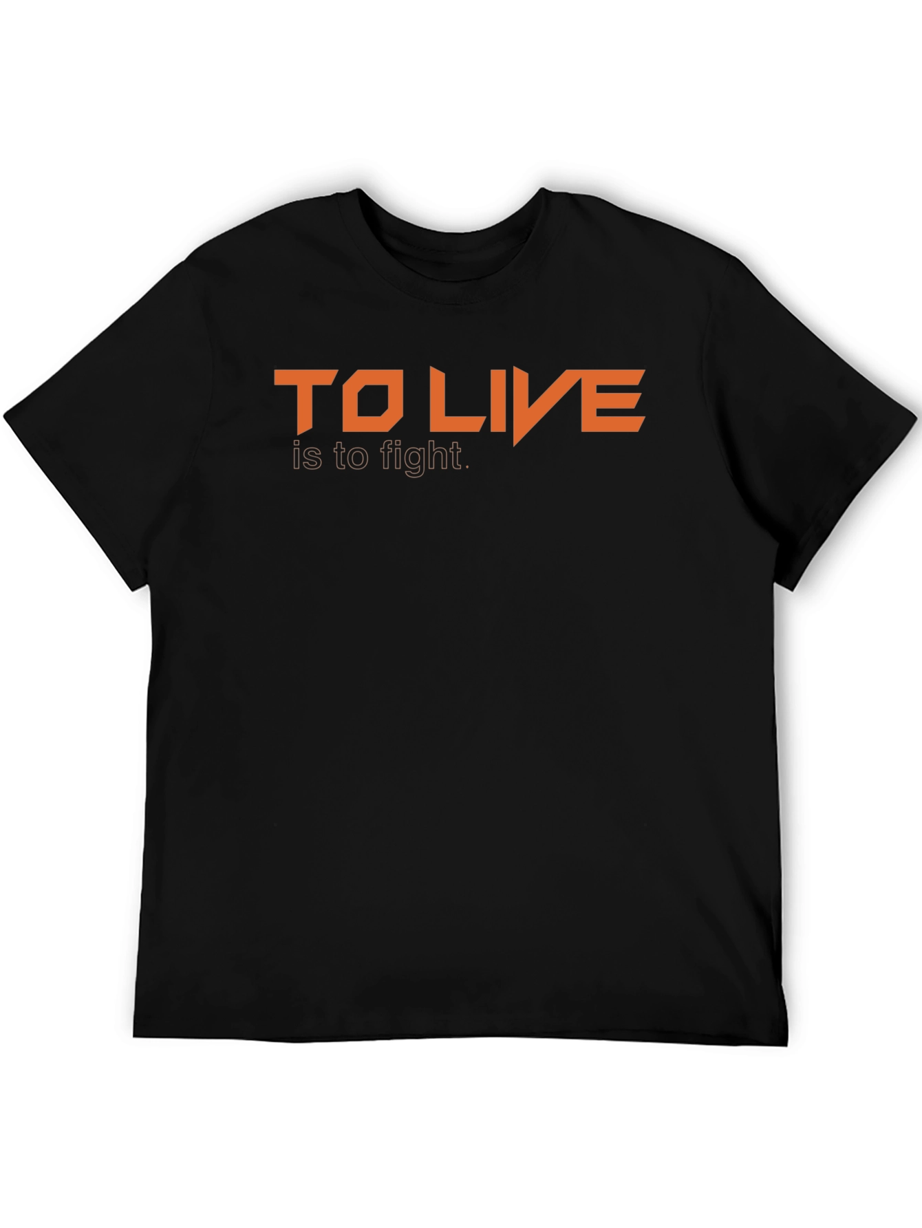 To Live is to Fight Graphic Tee - Black