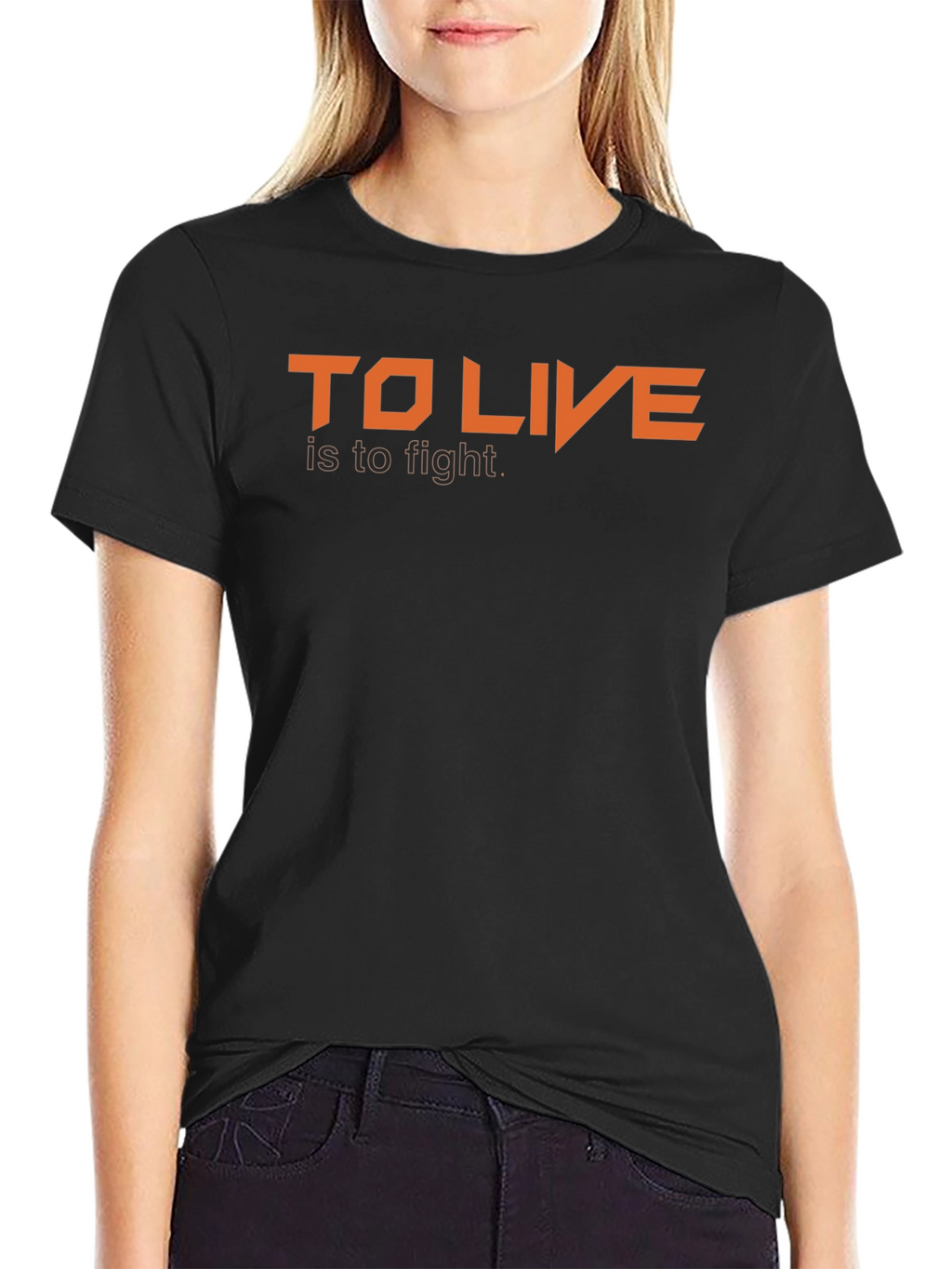 To Live is to Fight Graphic Tee - Black