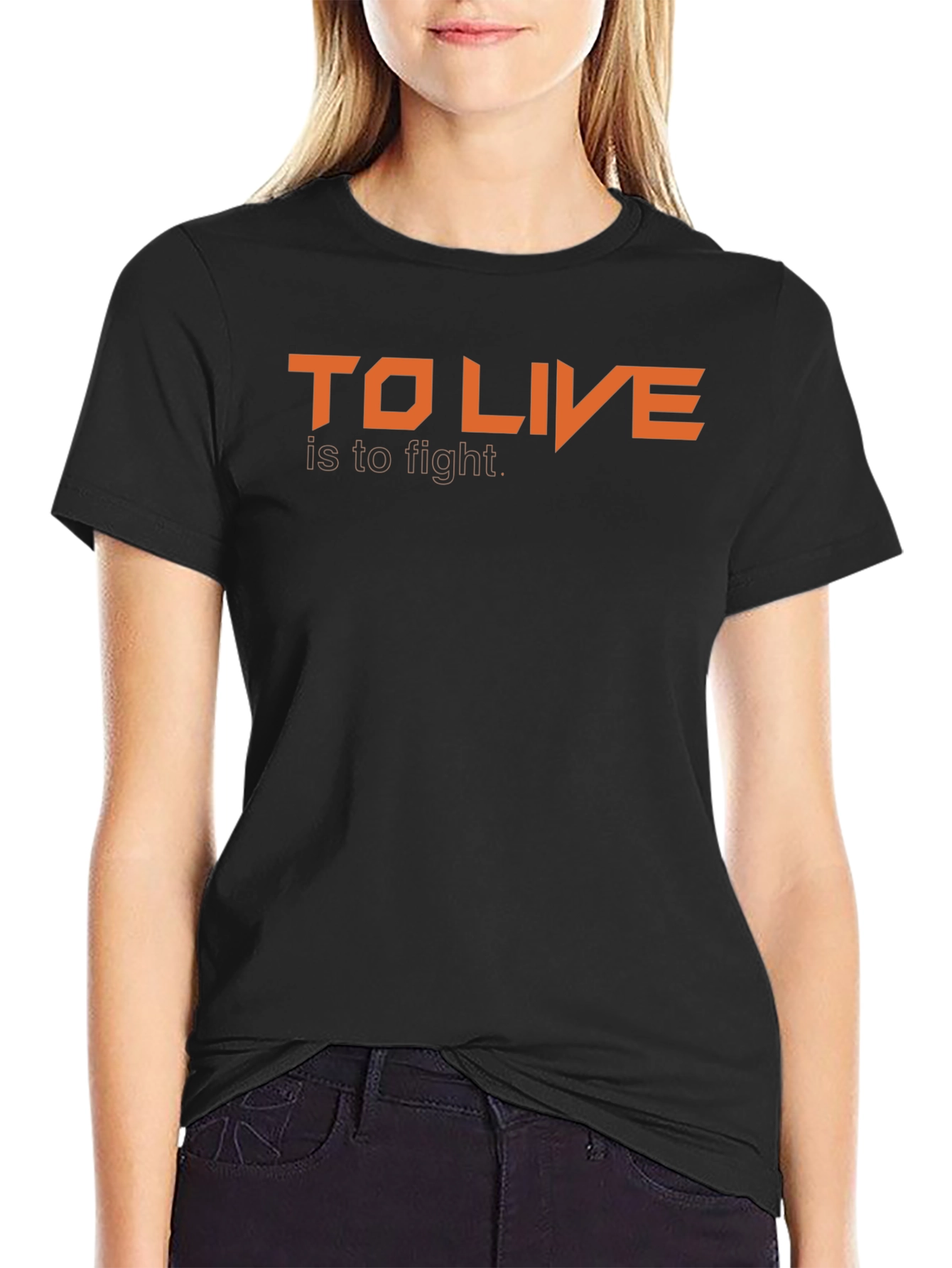 To Live is to Fight Graphic Tee - Black
