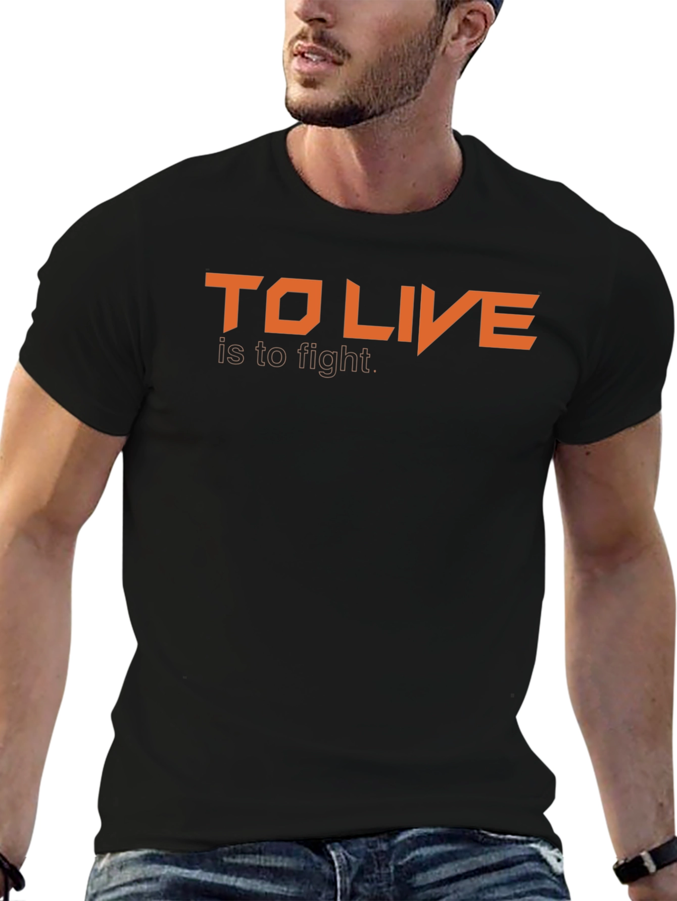 To Live is to Fight Graphic Tee - Black