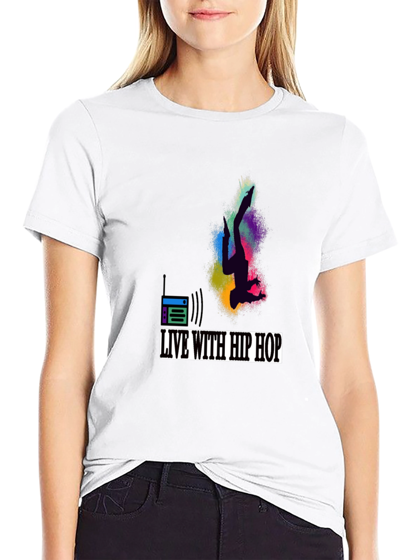 Live with Hip Hop Graphic T-Shirt