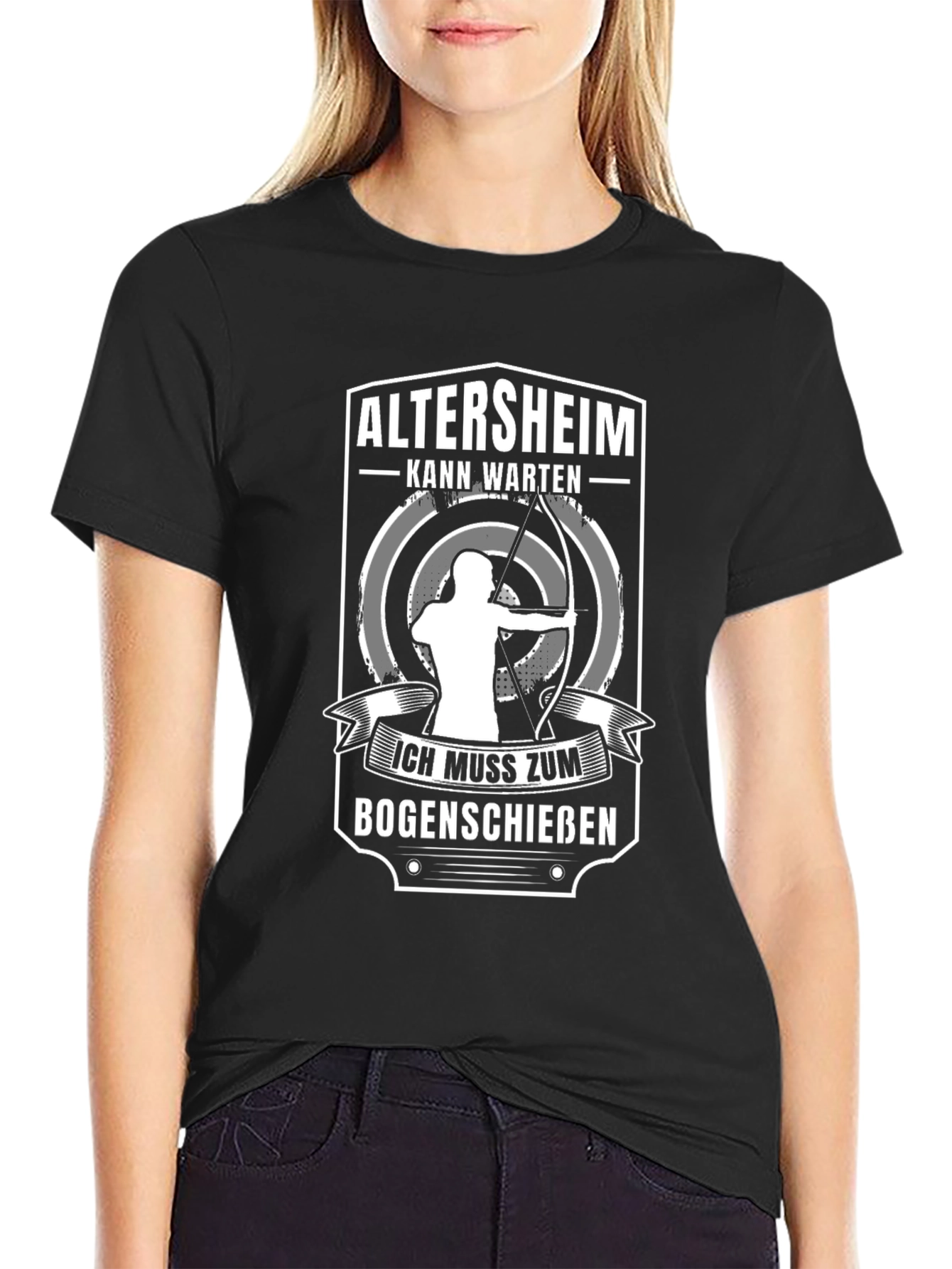 Archery T-Shirt: Altersheim Kann Warten