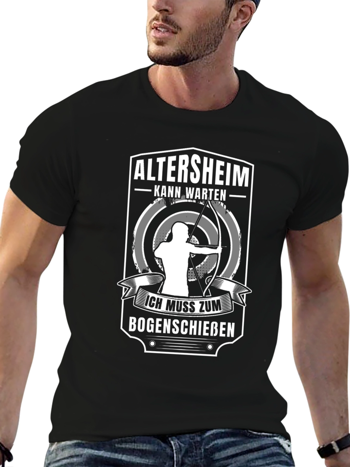Archery T-Shirt: Altersheim Kann Warten