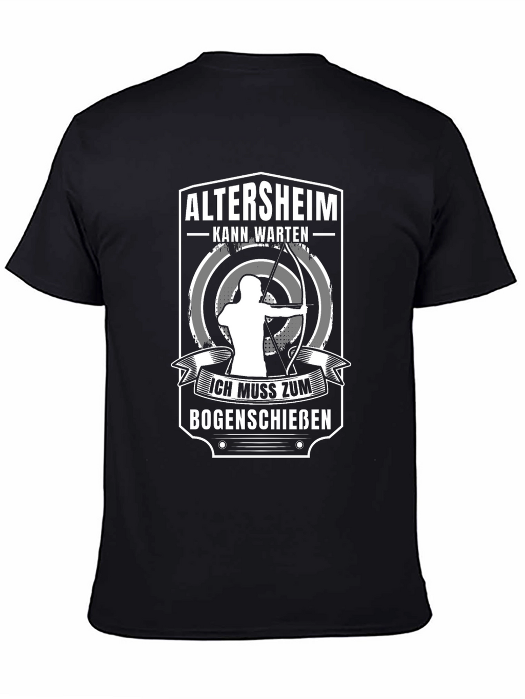 Archery T-Shirt: Altersheim Kann Warten
