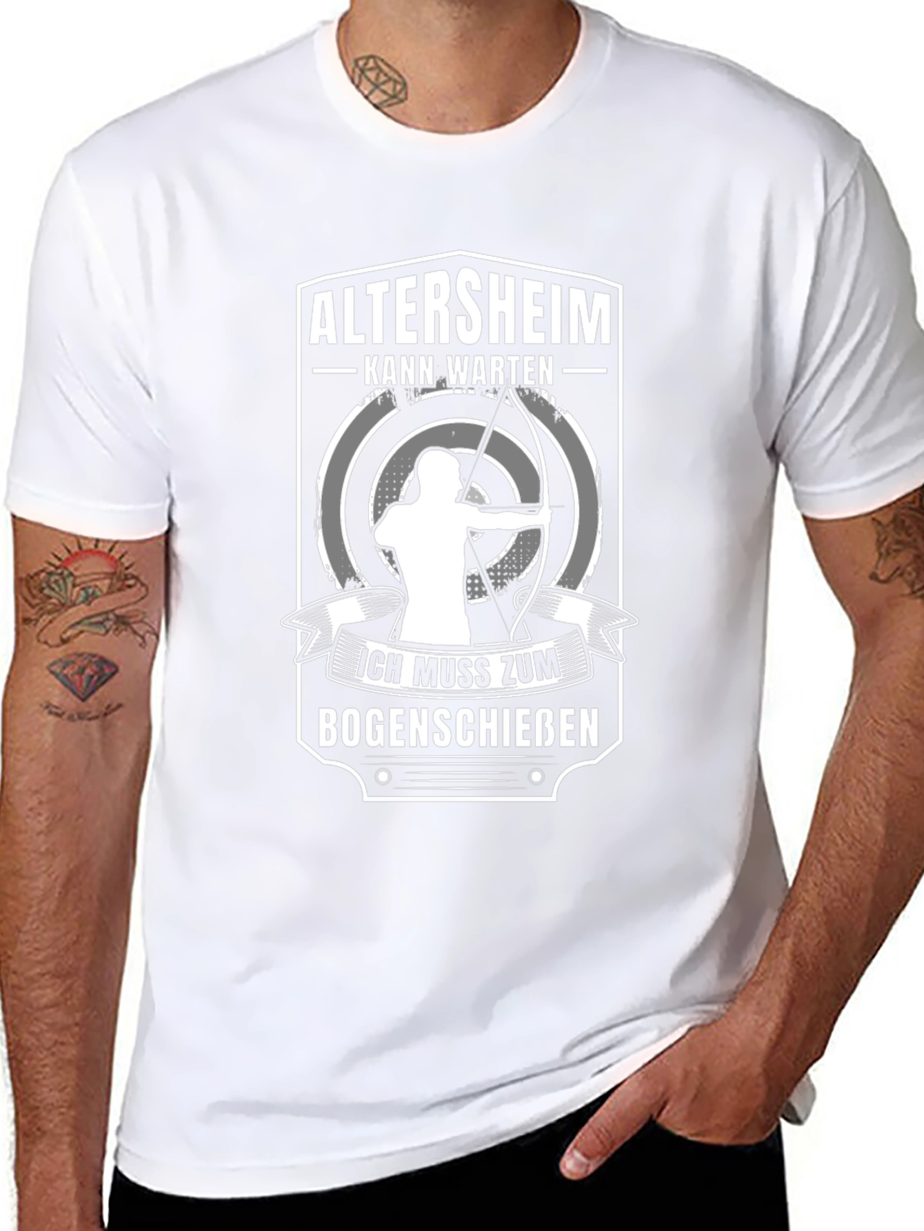 Archery T-Shirt: Altersheim Kann Warten