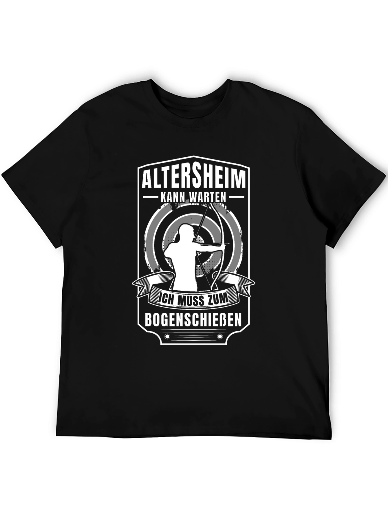 Archery T-Shirt: Altersheim Kann Warten