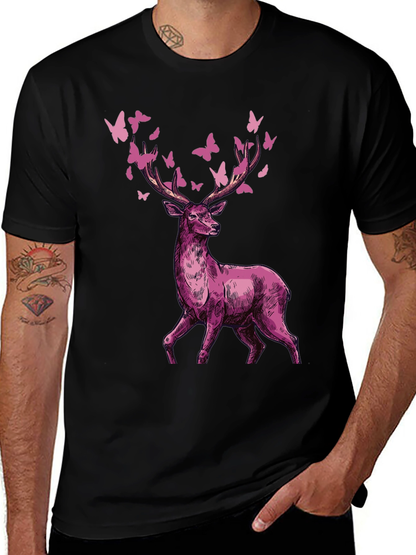 Deer & Butterfly Graphic Tee