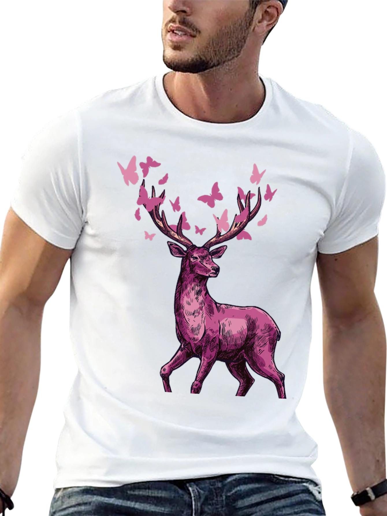 Deer & Butterfly Graphic Tee