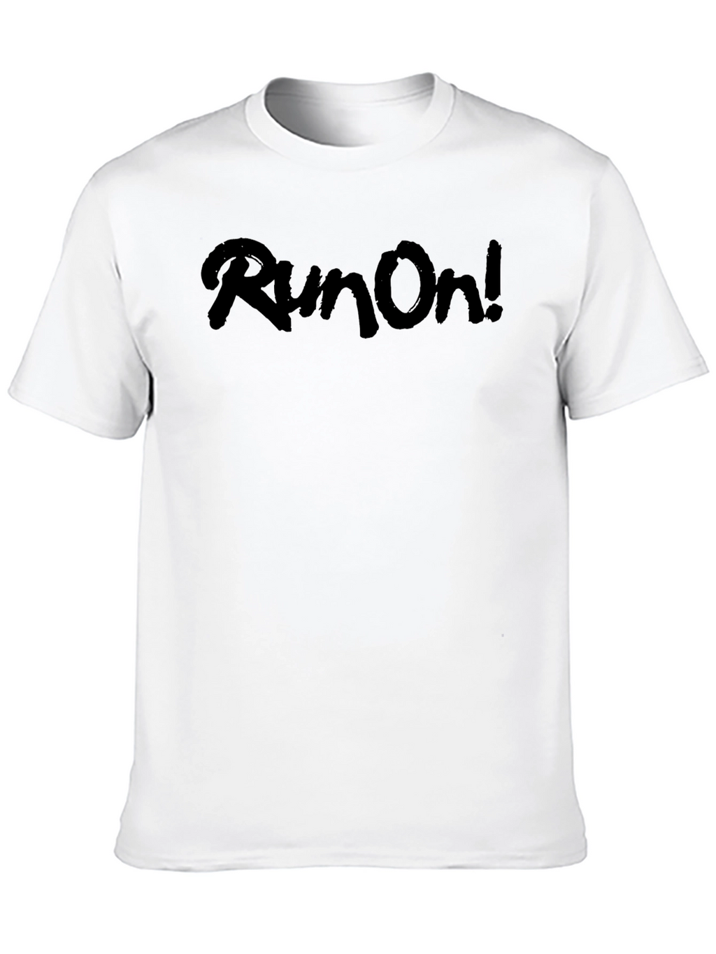 Run On! Black Graphic T-Shirt - Casual Style