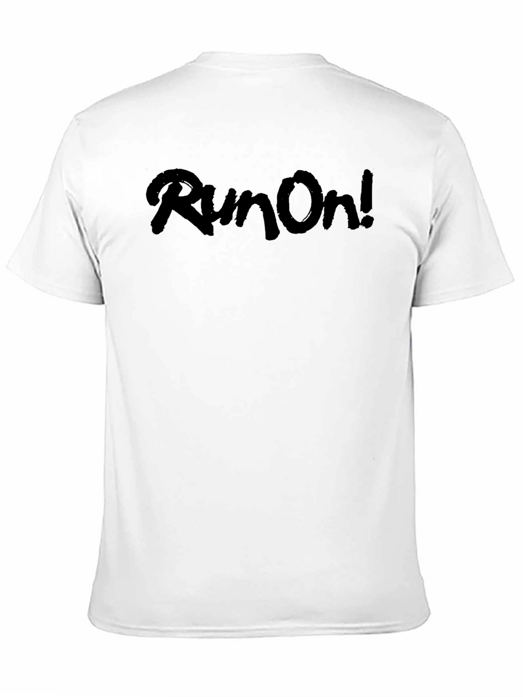 Run On! Black Graphic T-Shirt - Casual Style