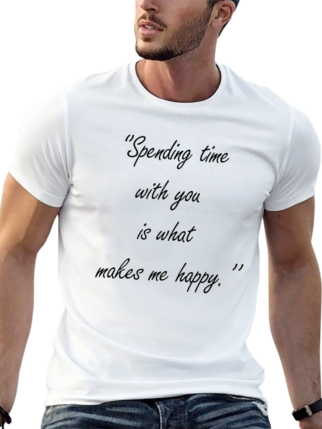 Black T-Shirt - Spending Time with You