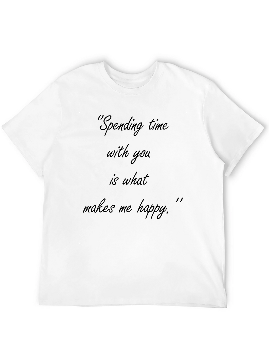 Black T-Shirt - Spending Time with You