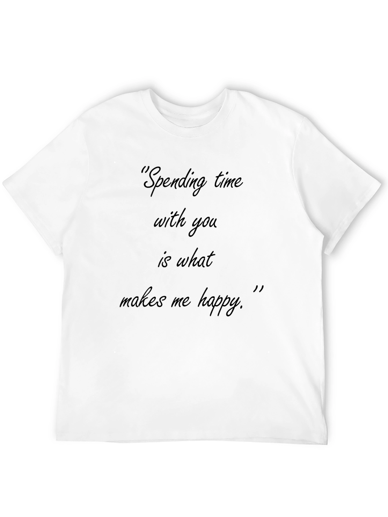 Black T-Shirt - Spending Time with You