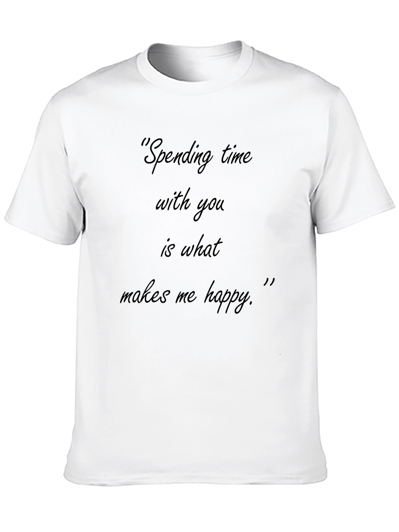 Black T-Shirt - Spending Time with You