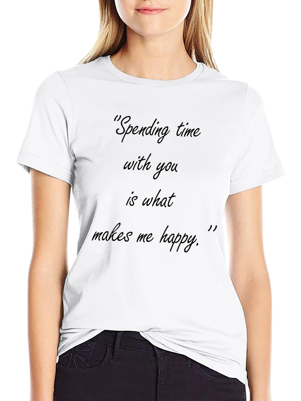 Black T-Shirt - Spending Time with You