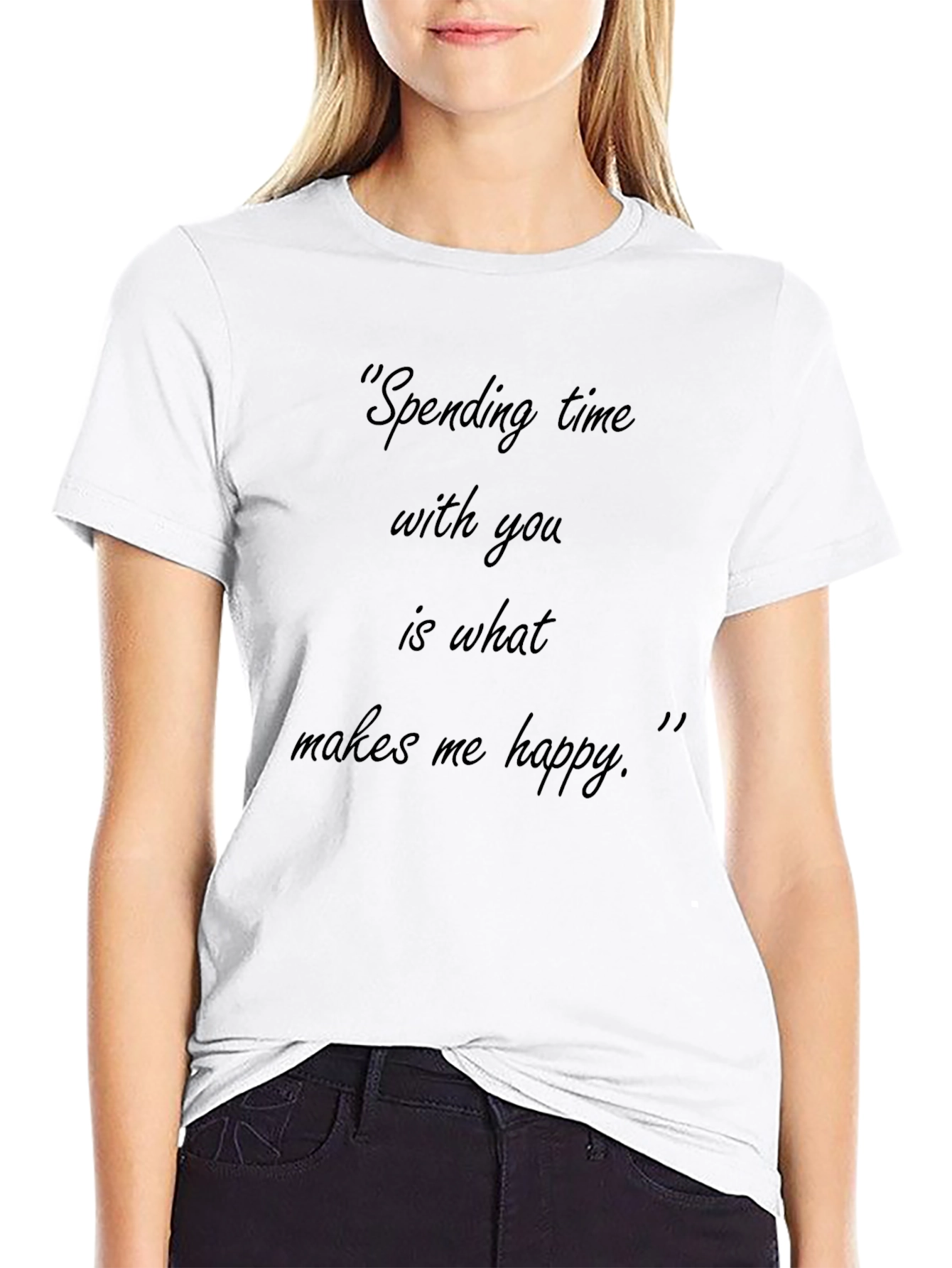 Black T-Shirt - Spending Time with You