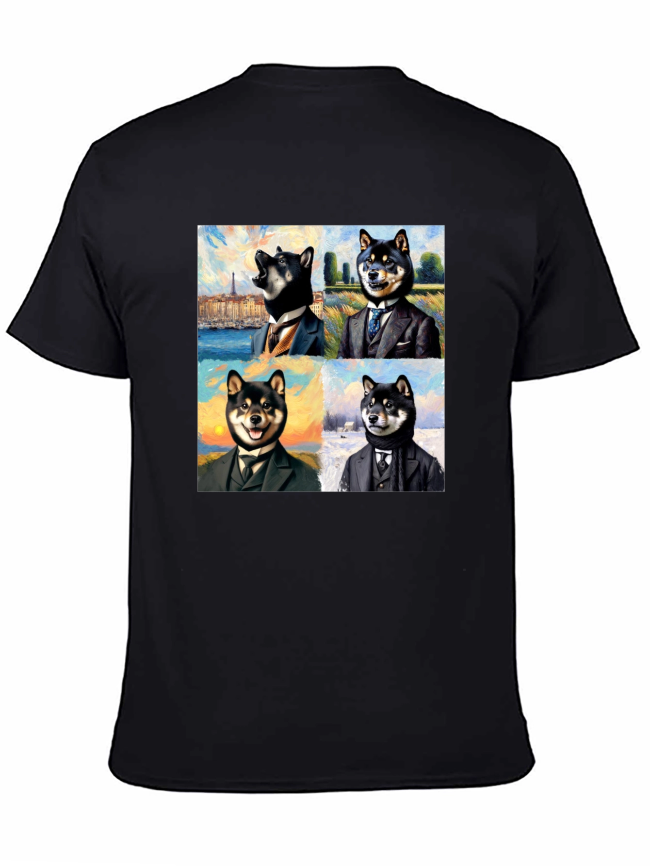 Dapper Shiba Inu Portrait T-Shirt