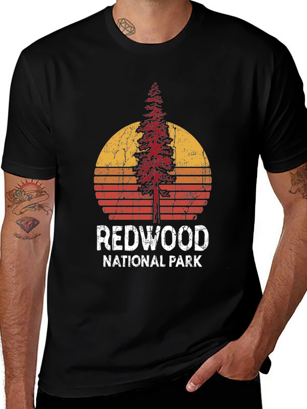 Redwood National Park Retro Graphic T-Shirt
