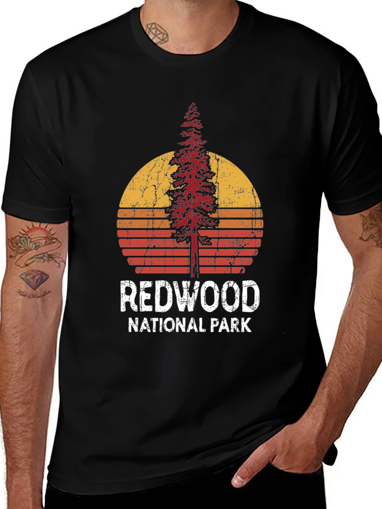 Redwood National Park Retro Graphic T-Shirt