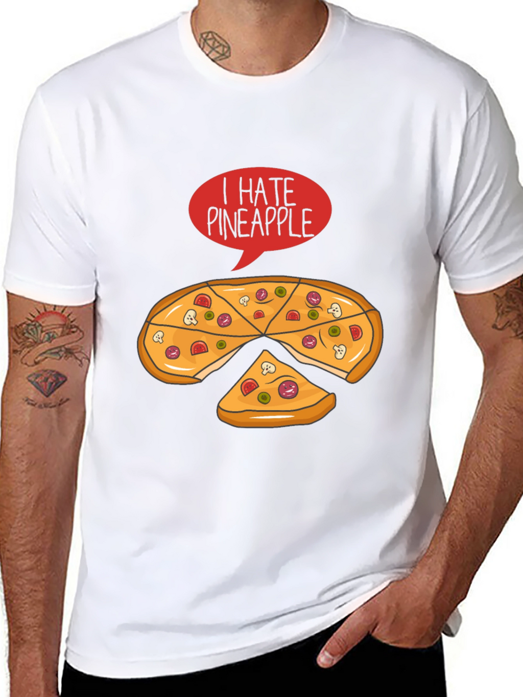 I Hate Pineapple Pizza T-Shirt
