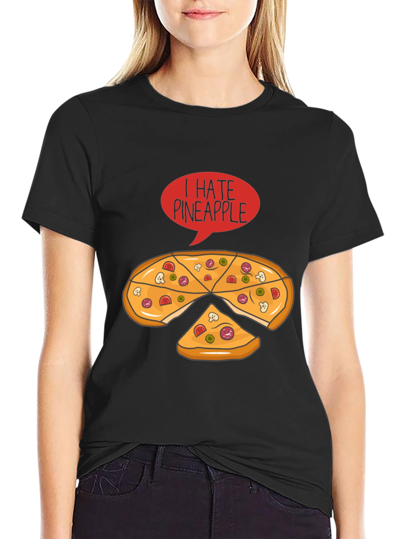 I Hate Pineapple Pizza T-Shirt