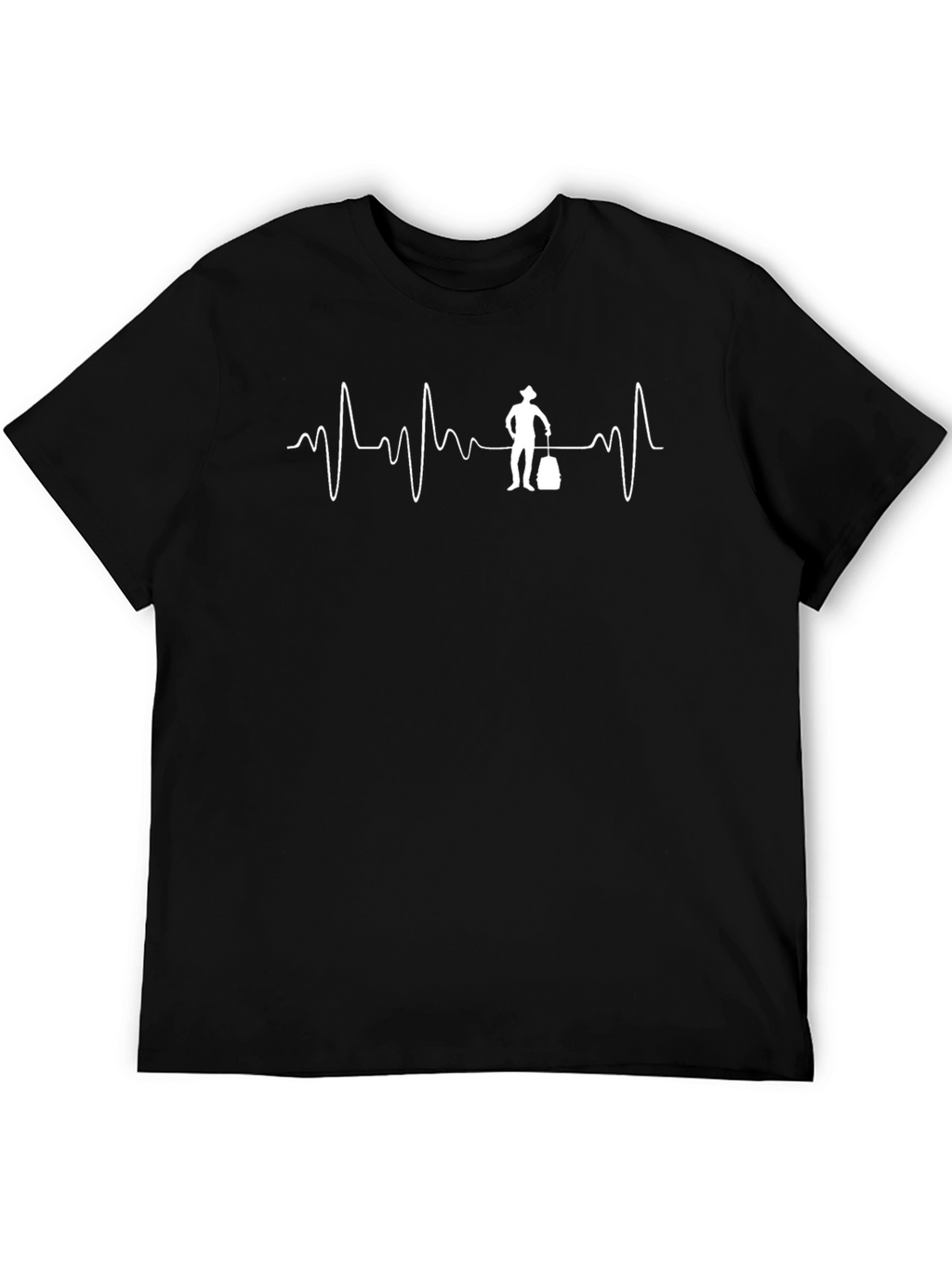 Heartbeat Traveler Black T-Shirt