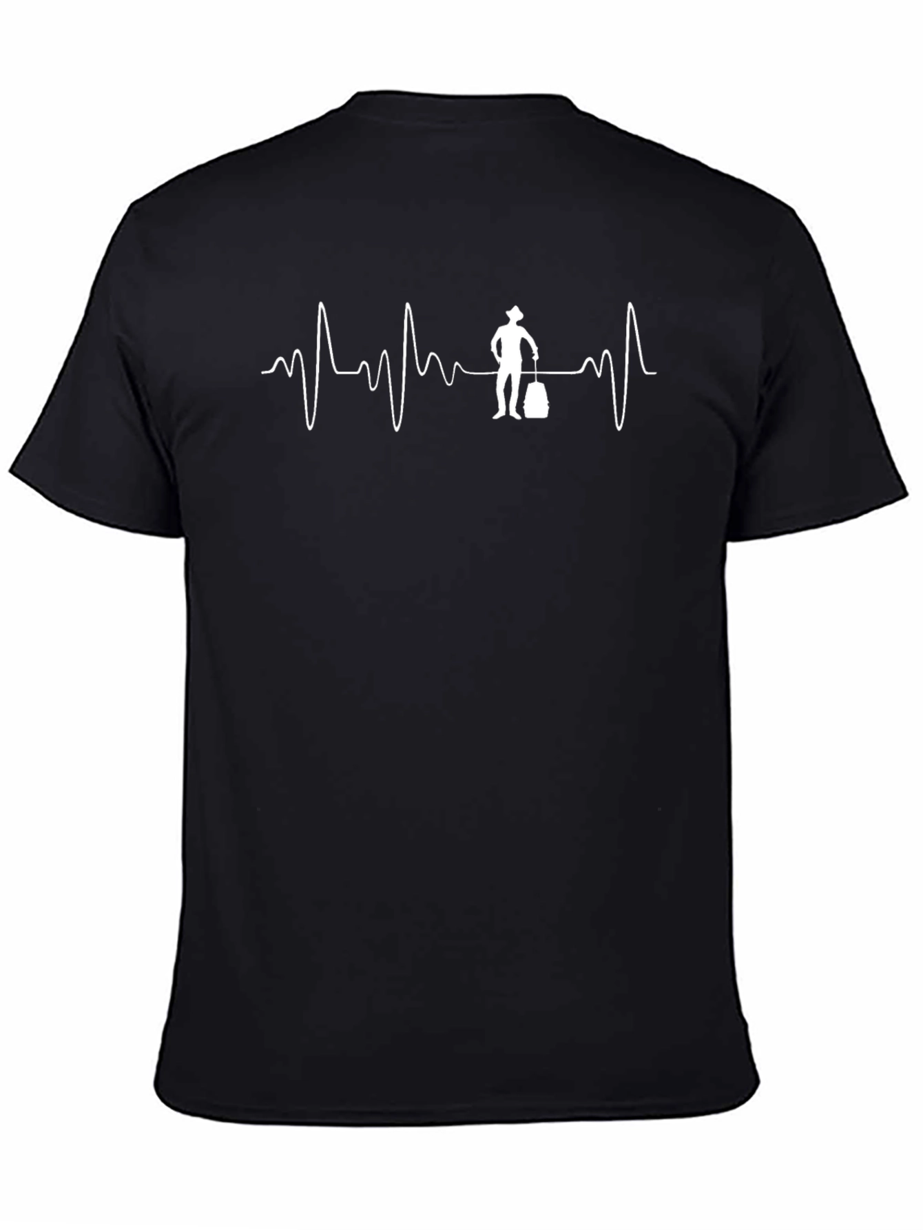 Heartbeat Traveler Black T-Shirt