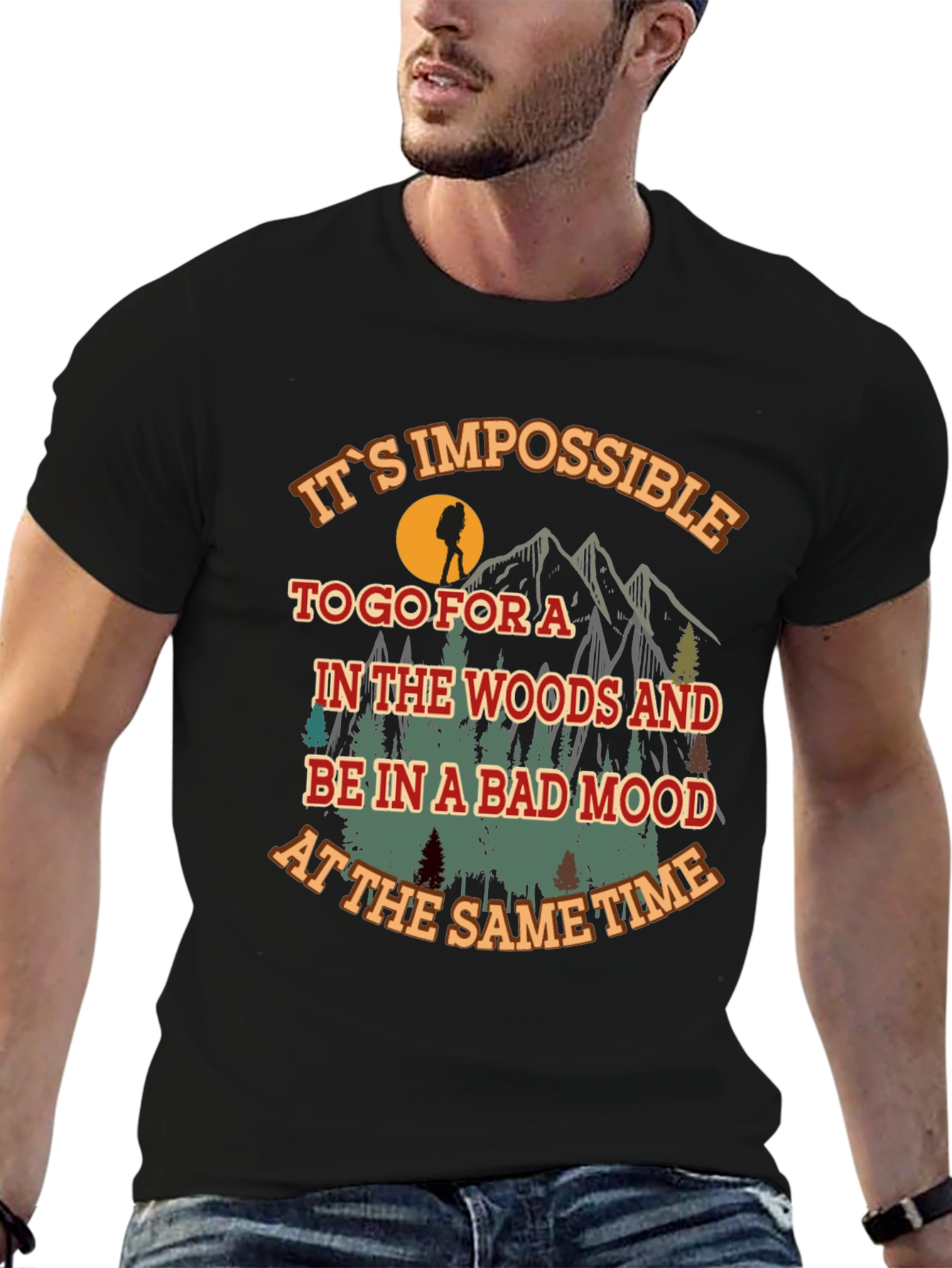 Hiking Adventure Graphic Tee - Bad Mood Impossible