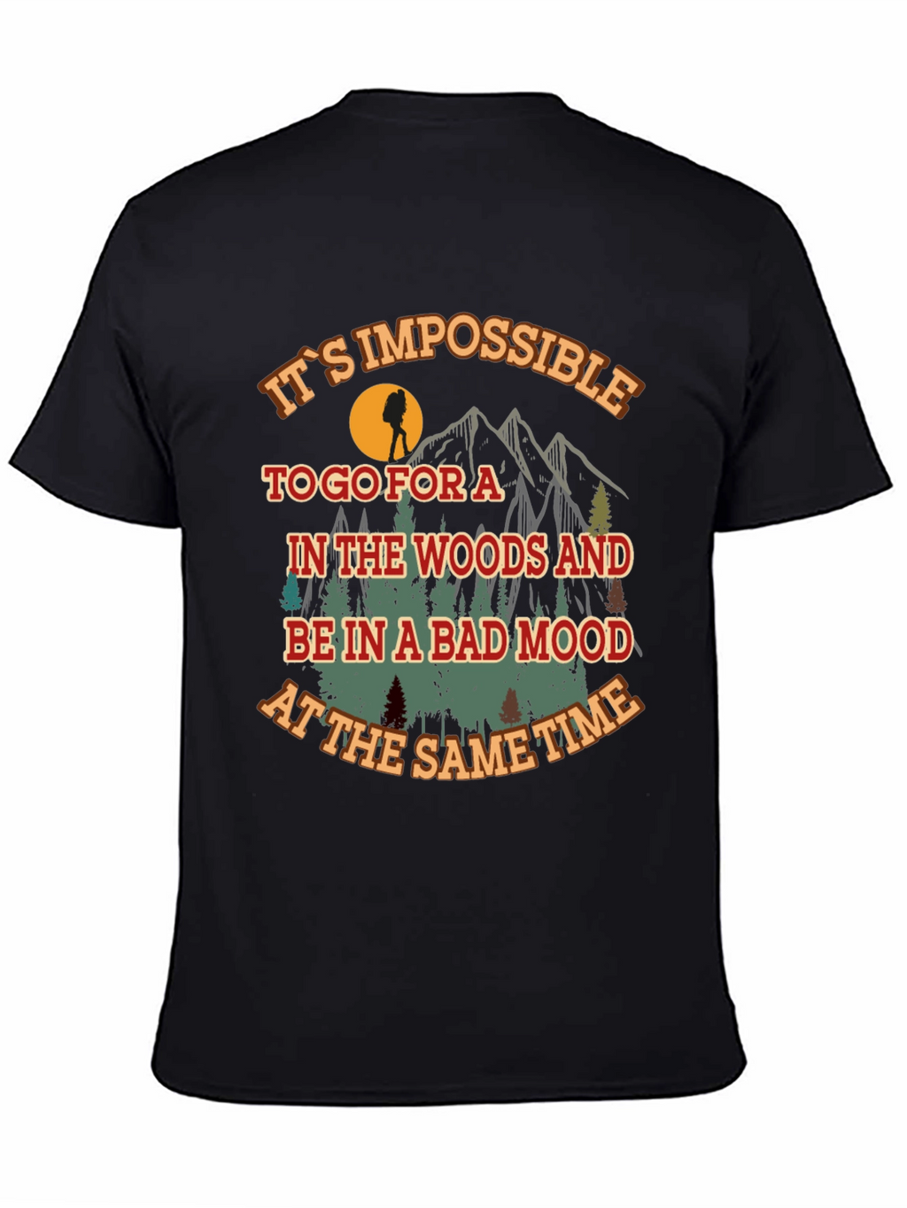 Hiking Adventure Graphic Tee - Bad Mood Impossible