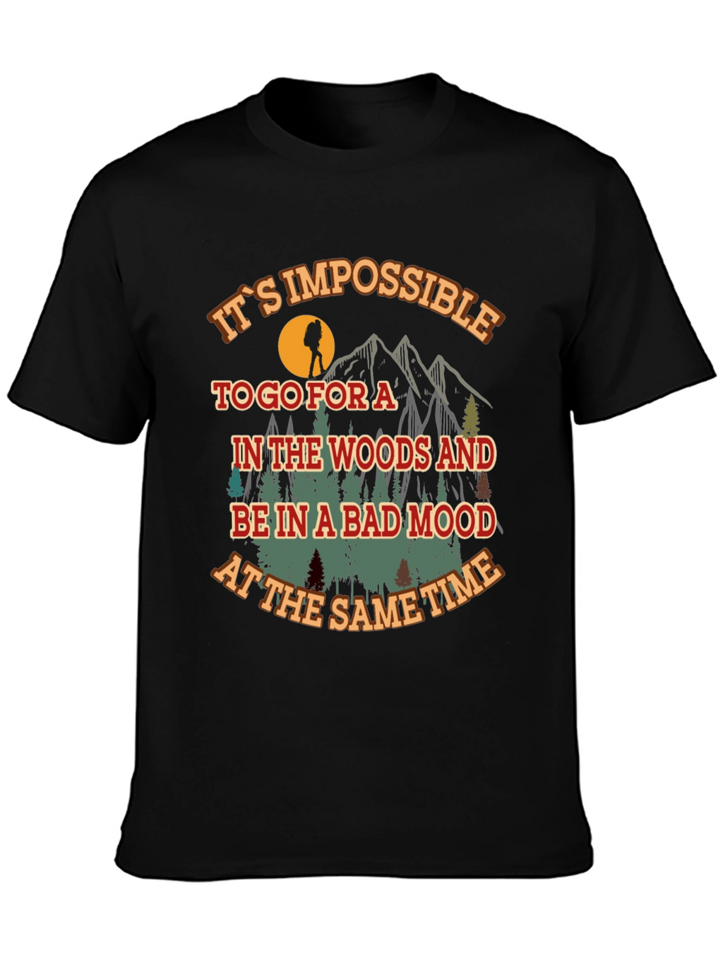 Hiking Adventure Graphic Tee - Bad Mood Impossible