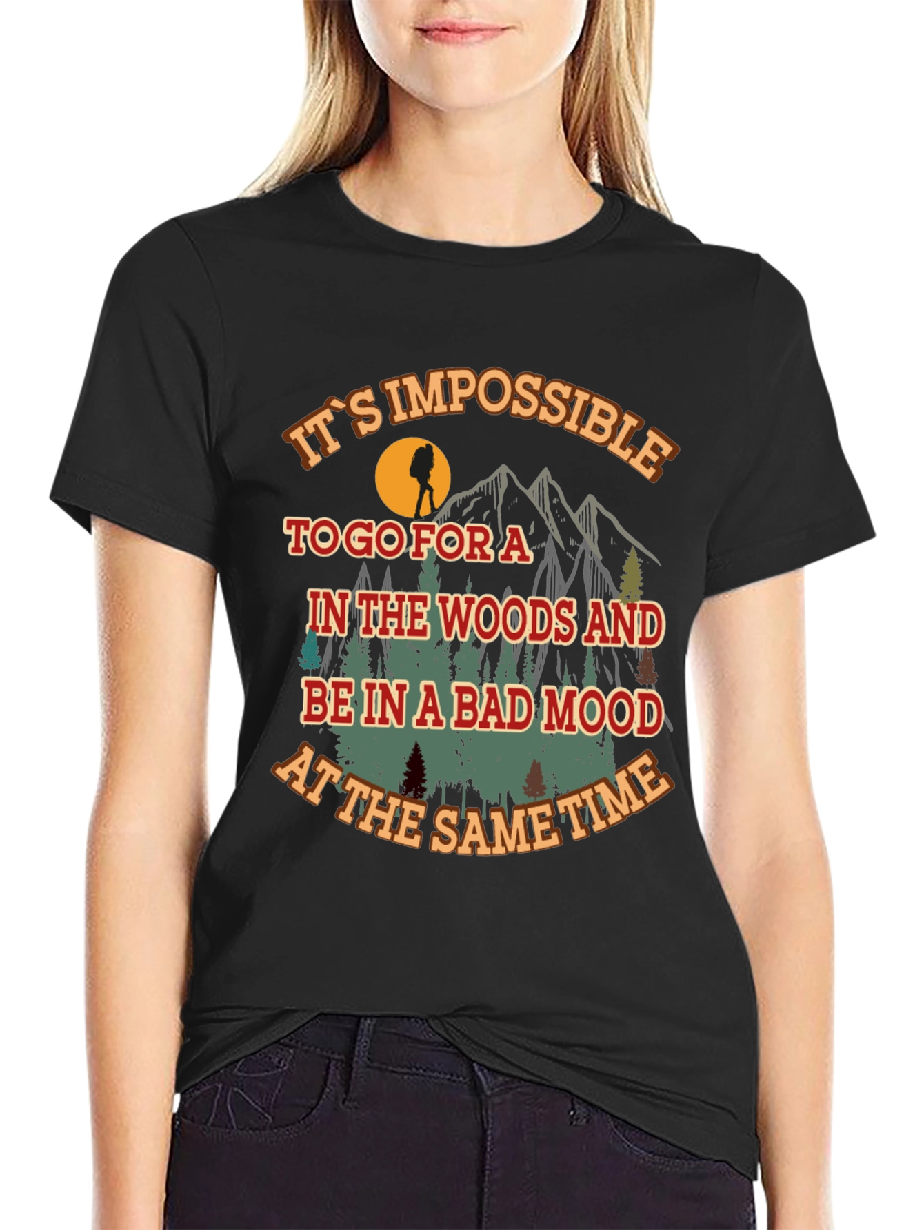Hiking Adventure Graphic Tee - Bad Mood Impossible