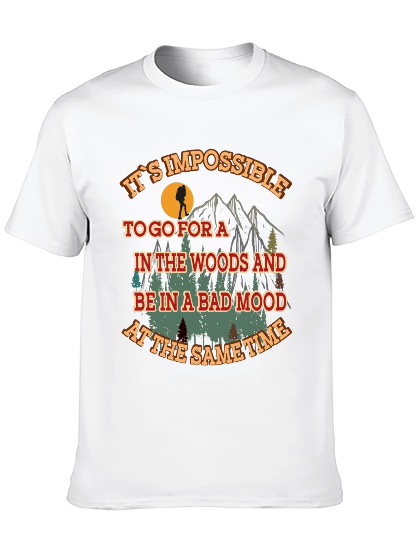 Hiking Adventure Graphic Tee - Bad Mood Impossible