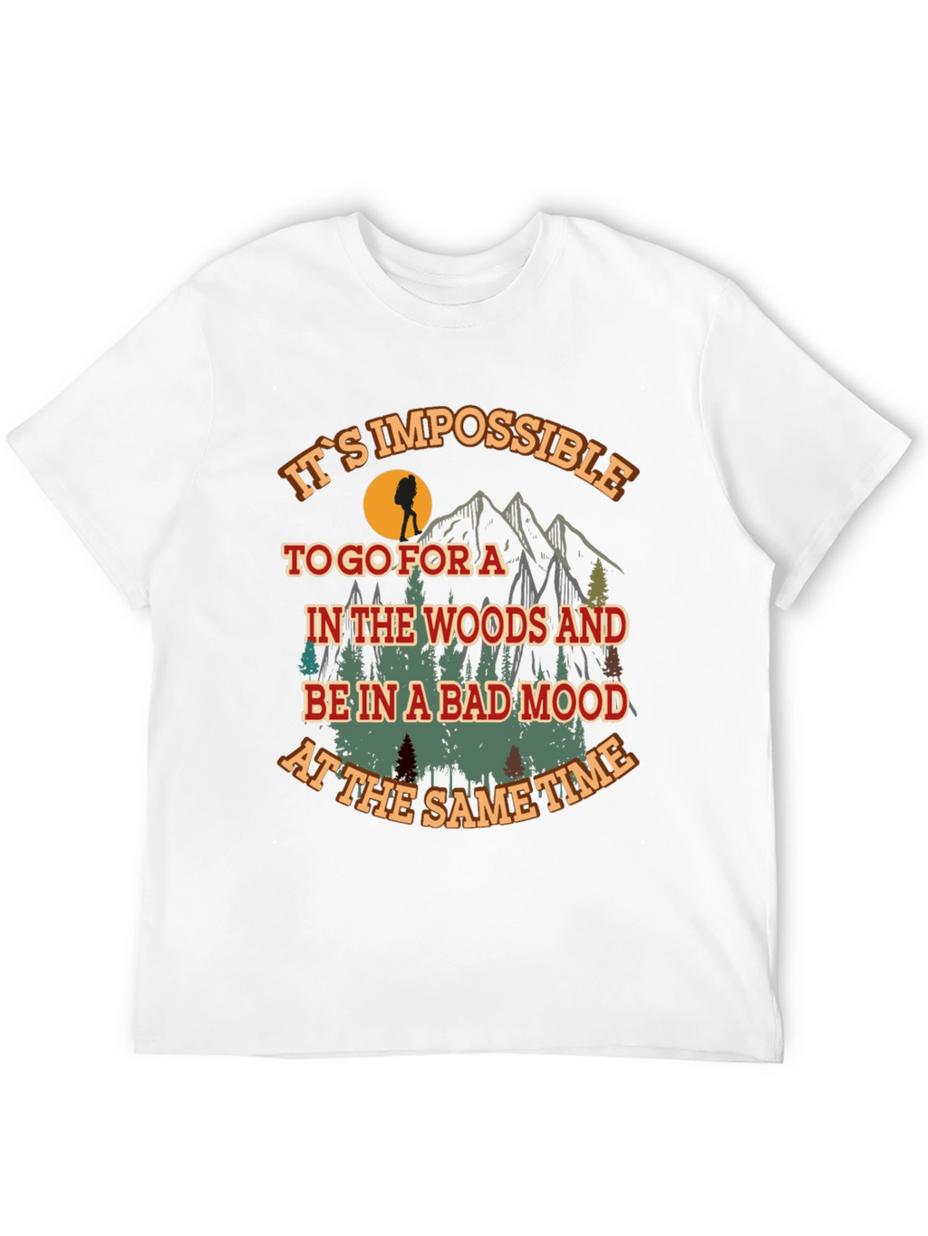 Hiking Adventure Graphic Tee - Bad Mood Impossible