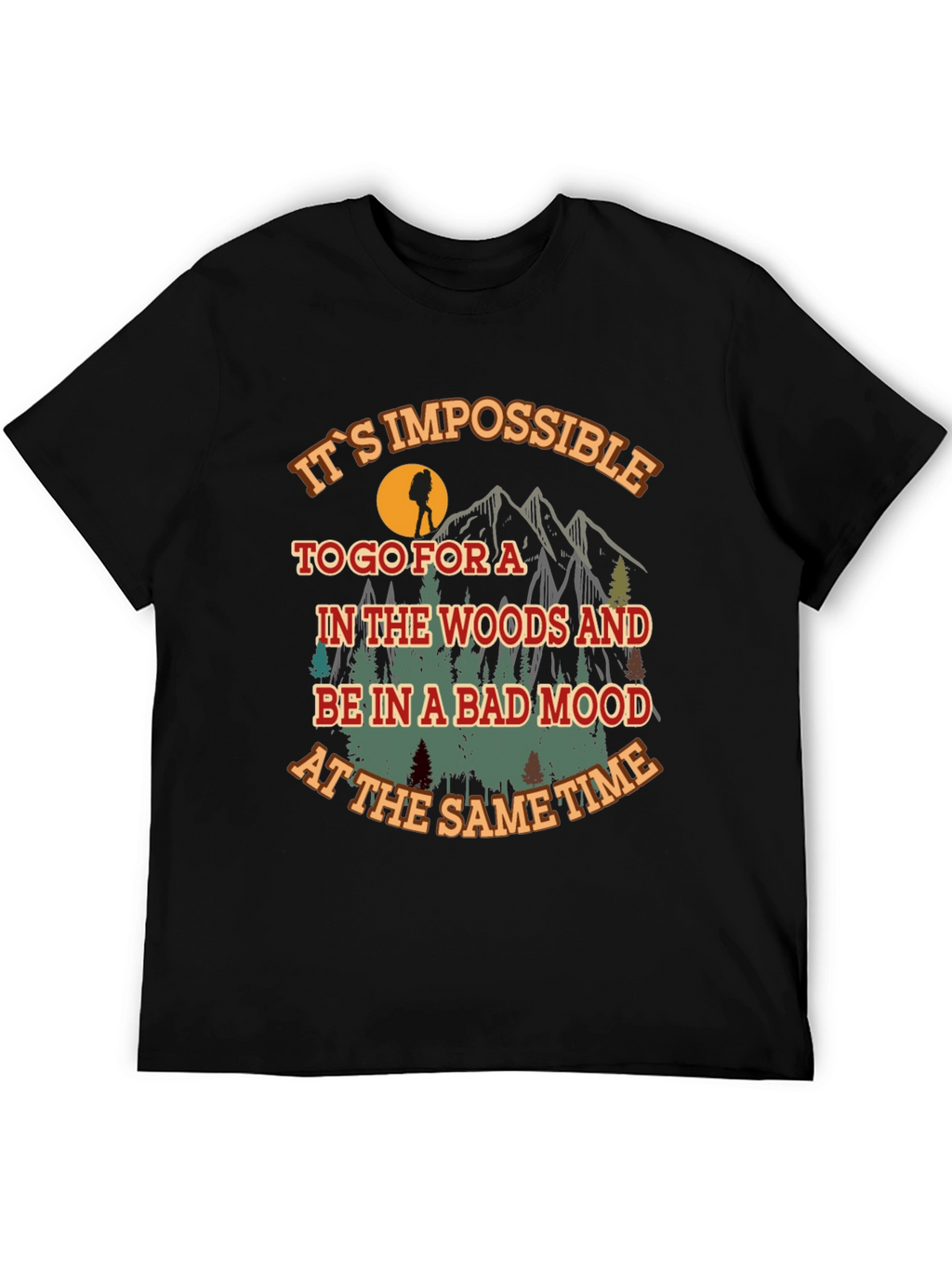 Hiking Adventure Graphic Tee - Bad Mood Impossible