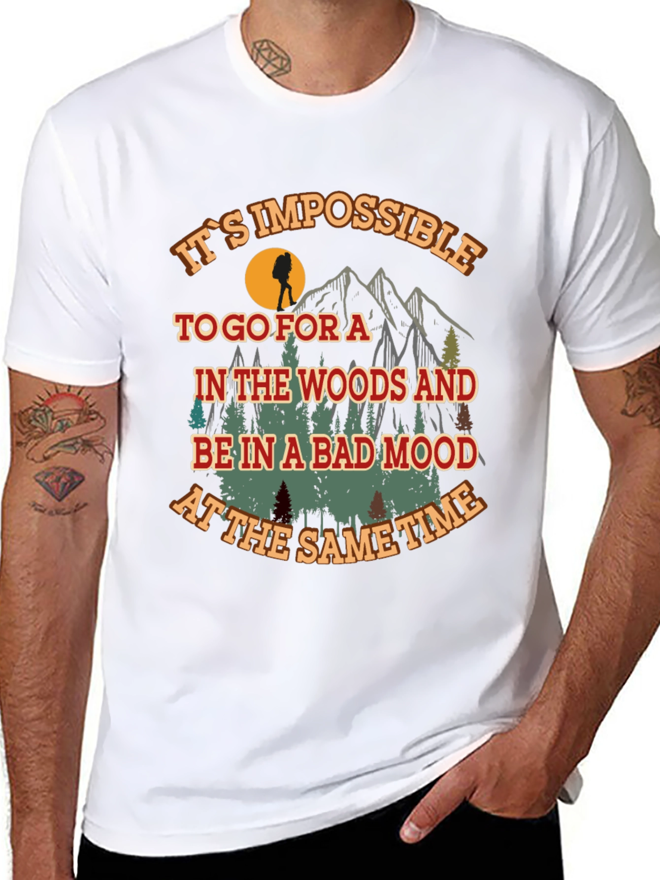 Hiking Adventure Graphic Tee - Bad Mood Impossible