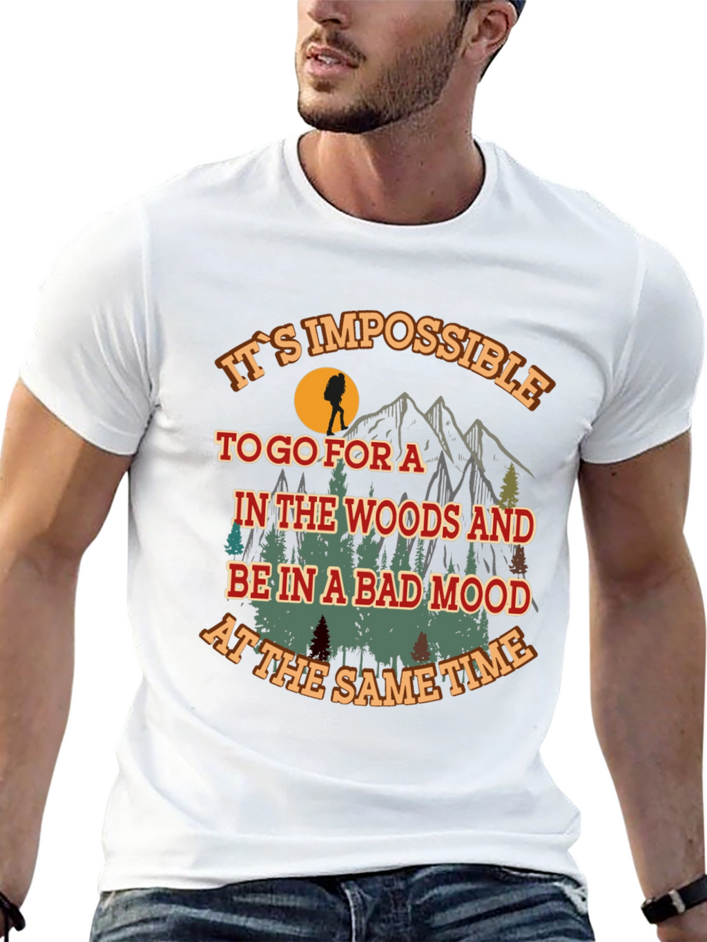 Hiking Adventure Graphic Tee - Bad Mood Impossible