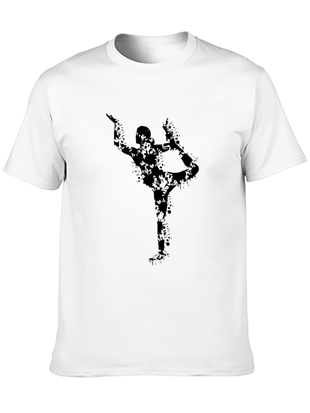 Yoga Silhouette Black T-Shirt