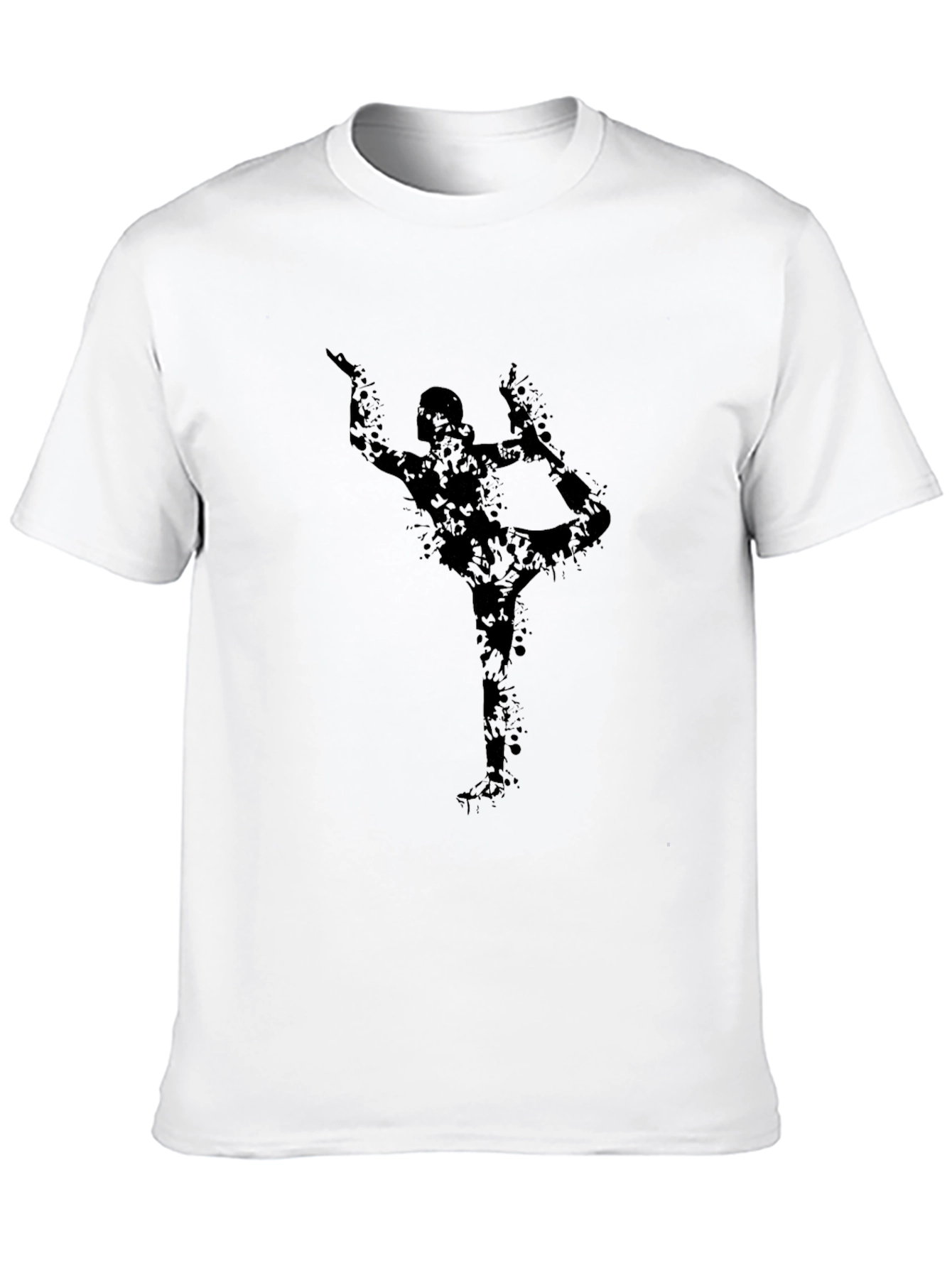 Yoga Silhouette Black T-Shirt