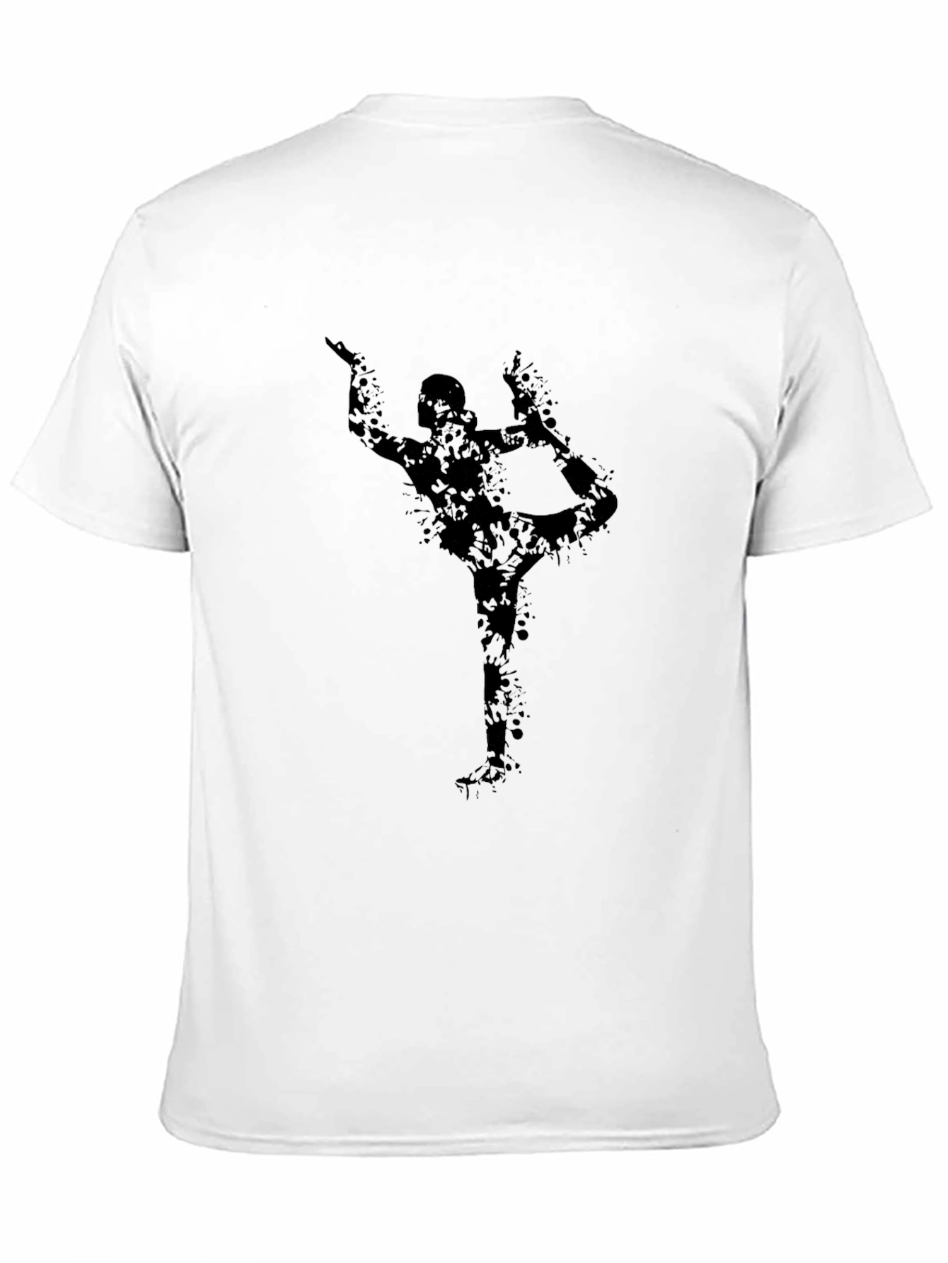 Yoga Silhouette Black T-Shirt