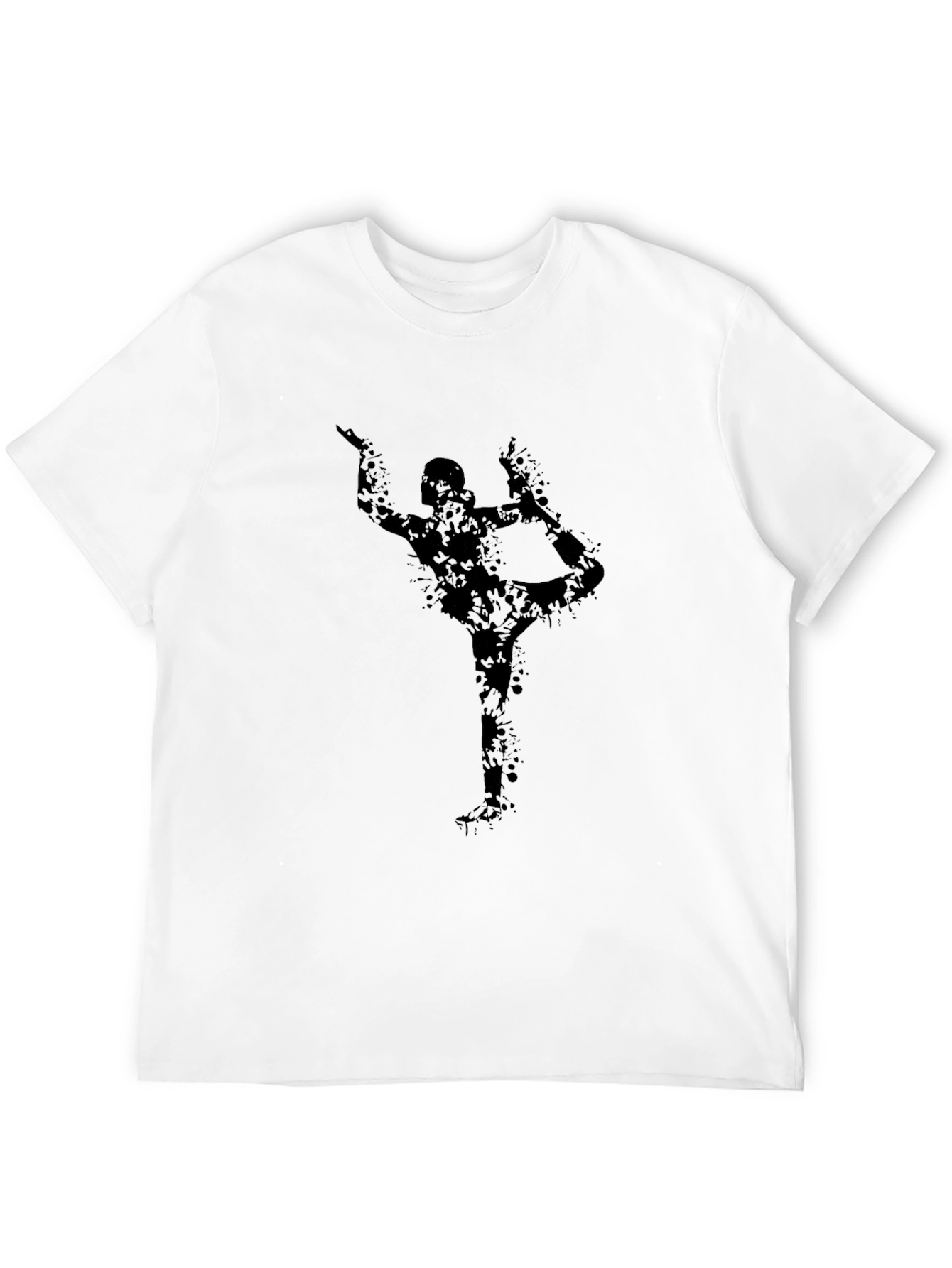 Yoga Silhouette Black T-Shirt