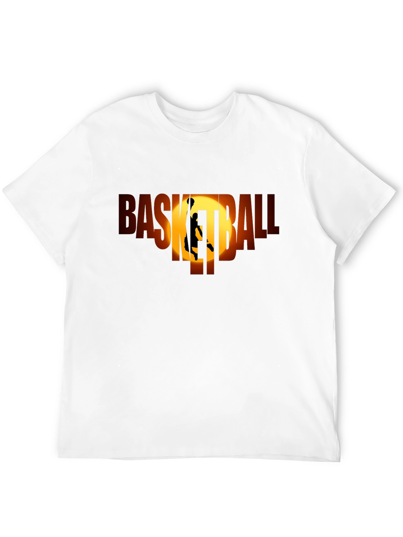 Basketball Graphic Tee - Black Sport T-Shirt