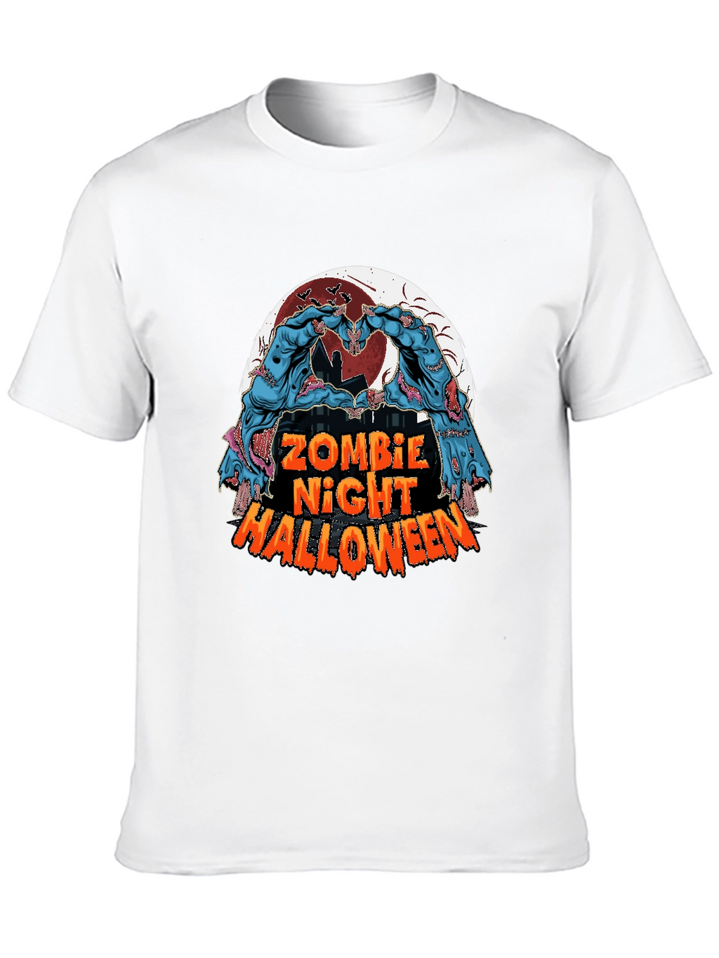 Zombie Night Halloween Graphic Tee