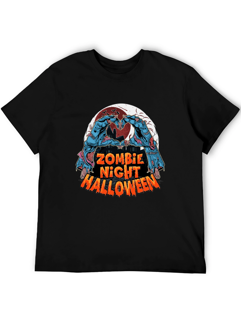 Zombie Night Halloween Graphic Tee
