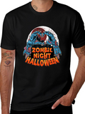 Zombie Night Halloween Graphic Tee