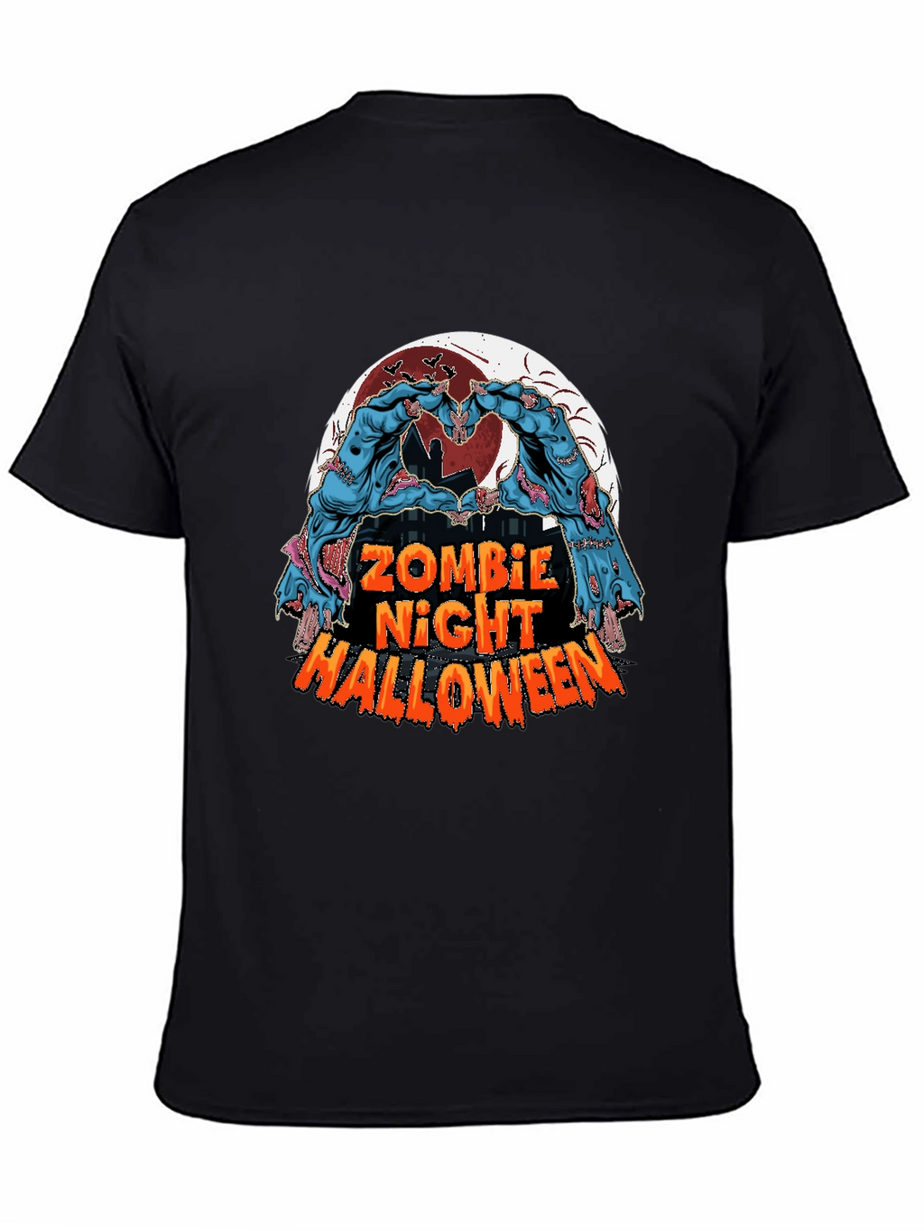 Zombie Night Halloween Graphic Tee