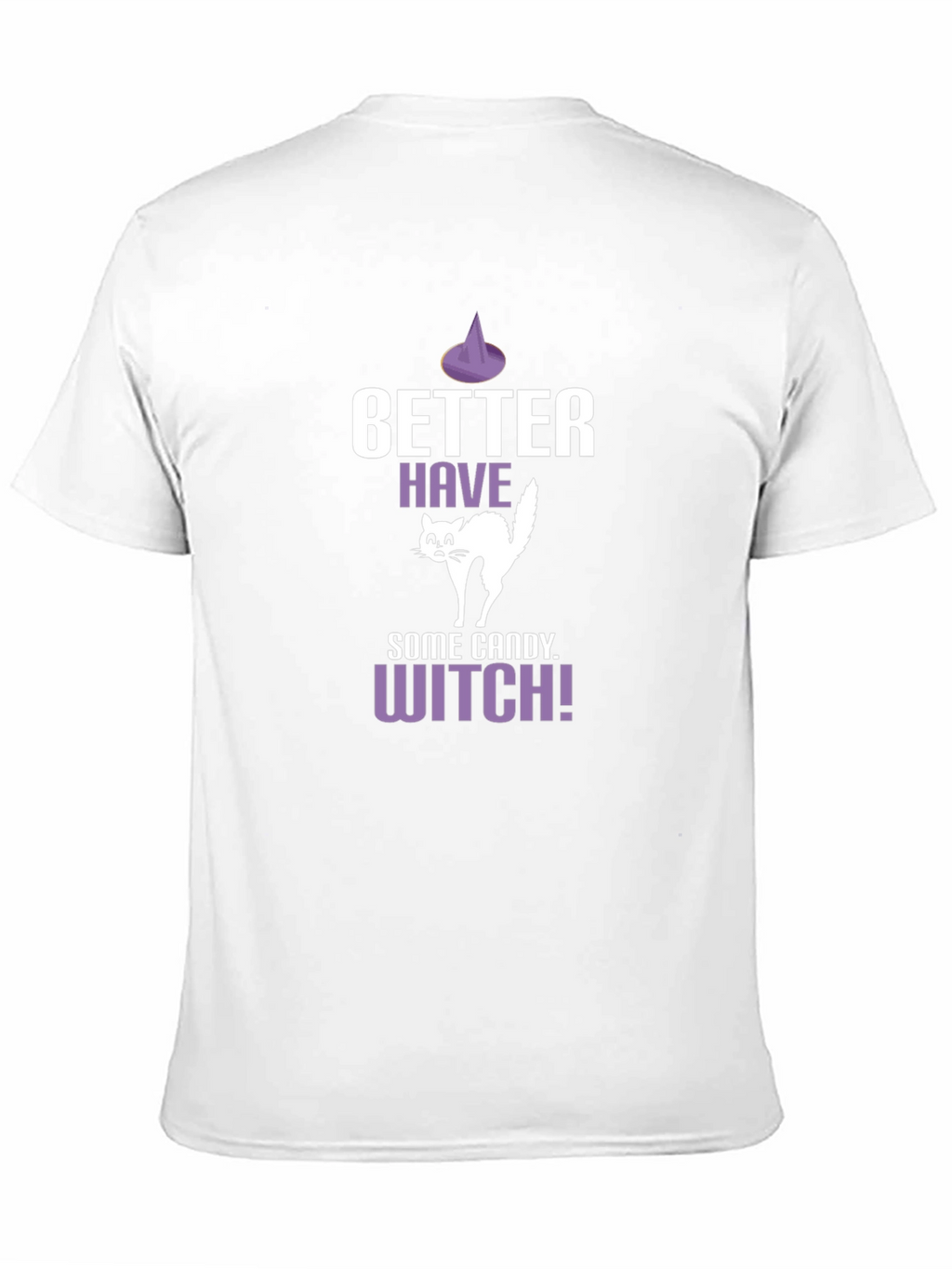 Halloween Cat Candy Witch Graphic T-Shirt