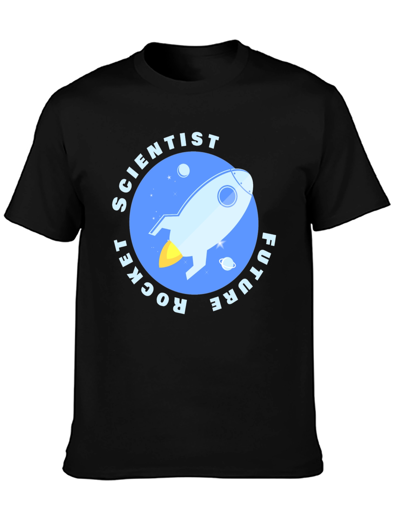 Future Rocket Scientist Black T-Shirt